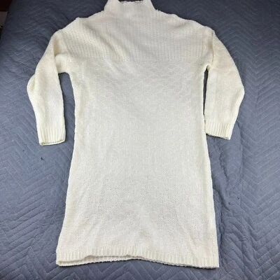 Mamalicious Dress Womens Large Sweater Dress Knit Maternity Maxi Cream Off White - Image 1 of 4