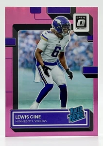 2022 Donruss Optic Pink Prizm #258 Lewis Cine RC Minnesota Vikings - Bild 1 von 2