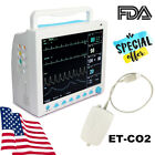 Usa Capnograph Patient Monitor Icu Machine Vital Signs Ecg Respiration Temp Co2