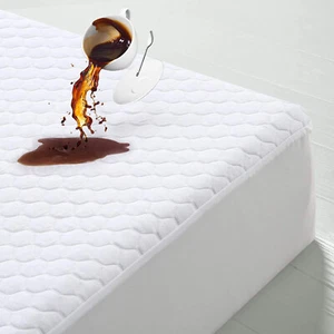 Cooling Bamboo Mattress Protector Waterproof Noiseless Cover Fitted Deep Pocket - Picture 1 of 49