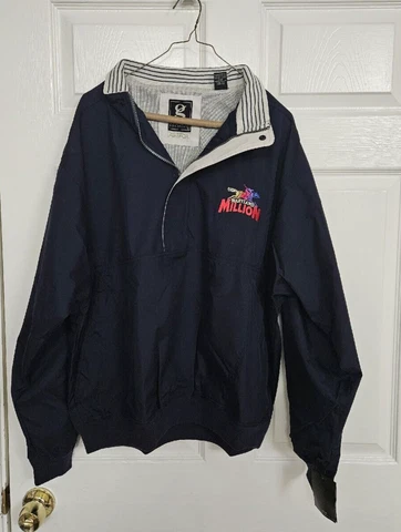 Maryland Million Horse Racing Windbreaker Jacket, Size Large, New with Tags Cover