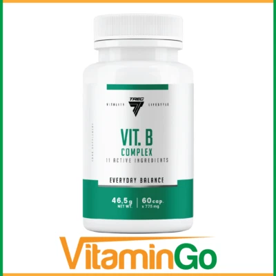 TREC NUTRITION VITAMIN B COMPLEX 60 Kapseln | Müdigkeit & Energieunterstützung