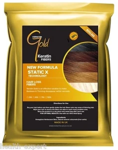 Haarverdichtung Fasern | Haarausfall & Glatzenbildung | natürliches Keratin | hellbraun 50g - Bild 1 von 2