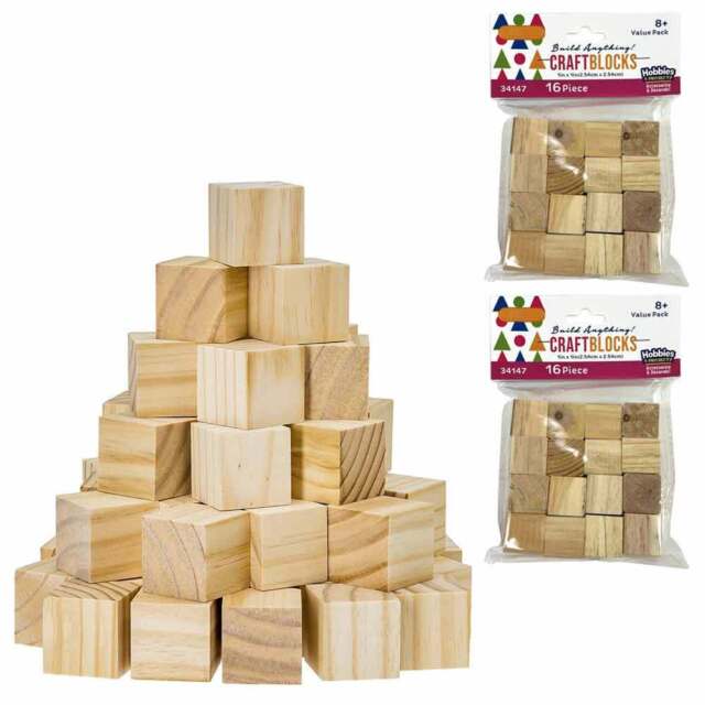 1 Square Wood Blocks by Make Market®