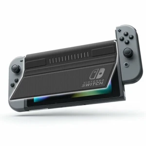 Keys Factory FRONT COVER for Nintendo Switch Black NFC-001-1 - Picture 1 of 5