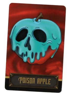 Pieza de repuesto para juego de mesa Disney Villains Clue - TARJETA VENENOSA MANZANA Foto 1 de 2