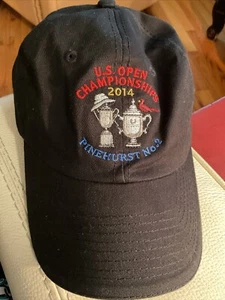 US Open Championships 2014 Pinehurst No.2 Cap Hat Black USGA MEMBER Embroidered - Picture 1 of 5