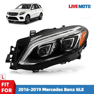 Full LED Headlight For 2016-2019 Mercedes Benz GLE350 W166 Left Driver Side Foto 1 de 4