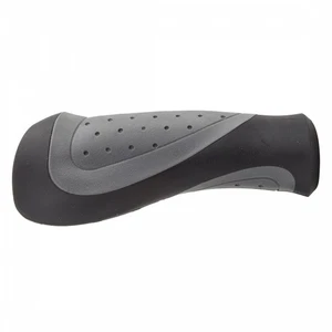 Sunlite Ergo Form II Bike Grips 130mm Gray/Black - Ergonomic, Dual-Compound - Picture 1 of 1