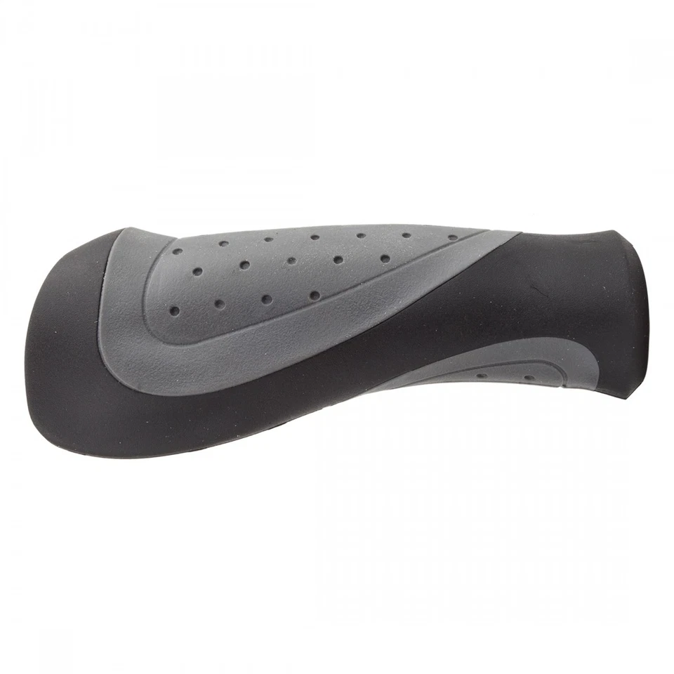 Sunlite Ergo Form II Bike Grips 130mm Gray/Black - Ergonomic, Dual-Compound - Image 1 of 1