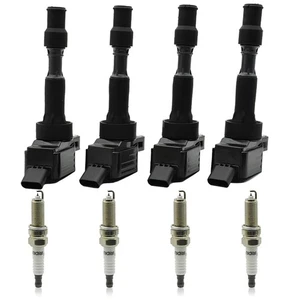 4X Ignition Coils + 4pcs Spark Plugs UF-816 For Hyundai Elantra 2.0L 2017-2020 - Picture 1 of 14
