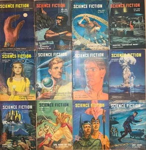 ERSTAUNLICHE SCIENCE FICTION 1950 kompletter Jahrsatz alle 12 Ausgaben - Bild 1 von 2