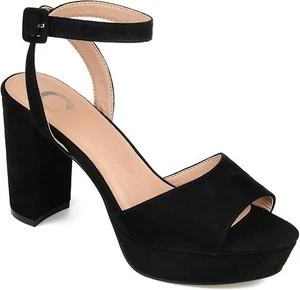 Journee Collection Damen Nairri veganes Leder Plateau Absatzweiten, Größe 8,5 W - Bild 1 von 4