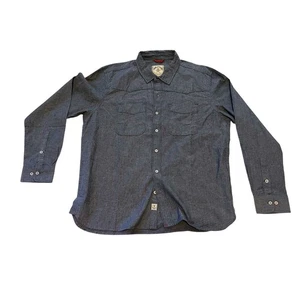 Iron And Resin Freedom Riders Trucker Shirt Men X Large Denim HINES CHAMBRAY - Bild 1 von 15