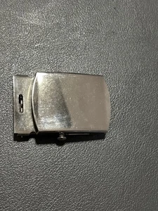 USN US NAVY ENLISTED & PETTY OFFICER SPECIALITES BRIGHT SILVER BELT BUCKLE, Used - Picture 1 of 5