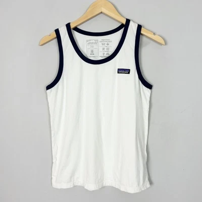 Camiseta sin mangas deportiva deportiva de algodón orgánico con logotipo Patagonia P-6 talla XS para mujer Foto 1 de 4