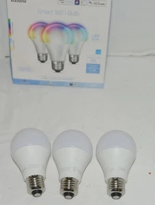 Feit Electric 3 Pack Smart Wifi Bulbs LED 60 Watt Color Changing - Picture 1 of 5