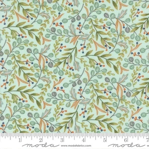 I Love Fall Most Of All 56143 13 Aqua by Deb Strain for Moda Fabrics - half-yard - Picture 1 of 2