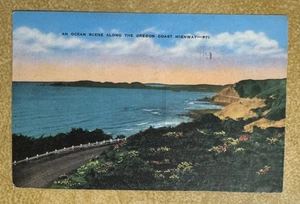 Postcard ~ Oregon Coast Highway ~ MAILED in 1946 with a One Cent Stamp - Picture 1 of 2