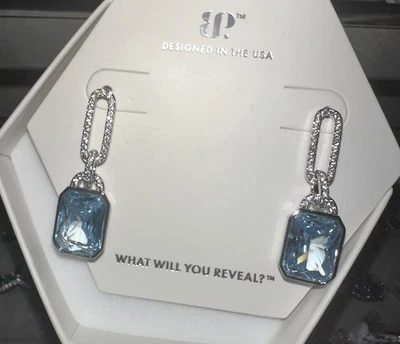 Pendientes Bomb Party Marzo 2025 ER51461 “Embracing Your Love” Aguamarina Rod.  Foto 1 de 2