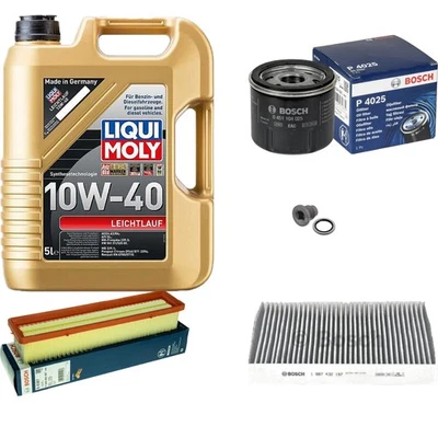BOSCH Inspektionspaket 5L Liqui Moly Leichtlauf 10W-40 für Renault Clio II 1.2 - Bild 1 von 4