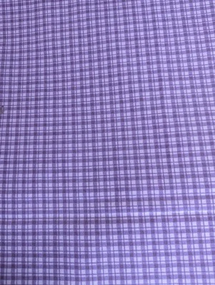 Tela decorativa para el hogar vintage a cuadros púrpura de 1 yarda. Hecho en USA Foto 1 de 4