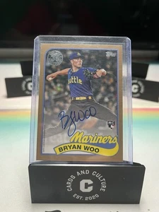 2024 Topps Series 1 - 1989 Topps Bryan Woo Autograph Auto #89BA-BWOO Bronze /50 - Picture 1 of 2