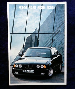 BMW 5er Reihe, E 34, Prospekt 2.1988 520i 525i 530i 535i...mit M5 - Bild 1 von 7