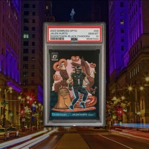 ๐ฅ 2023 Jalen Hurts Downtown Black Pandora /25 PSA 10 โ HOLY GRAIL! ๐ ๐ฅ - Picture 1 of 3