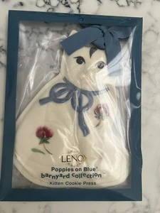 New Vintage Lenox Barnyard Kitten Poppies on Blue Cookie Press Cat Wall Decor  - Picture 1 of 3