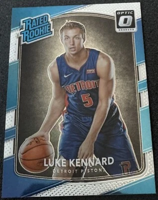 2017-18 Donruss Optic Luke Kennard RC #189 Duke Blue Devils - Detroit Pistons - Image 1 of 2