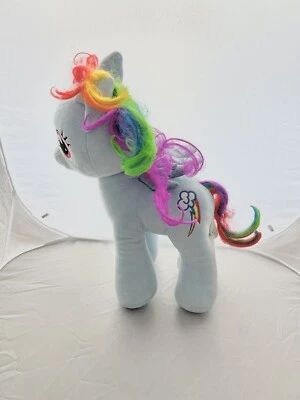 Figura de peluche 2014 Aurora My Little Pony Rainbow Dash Mylar cabello descontinuado Foto 1 de 3