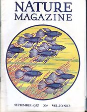 Nature Magazine September 1932 Fish VG No ML 021017jhe