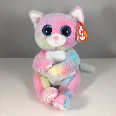 Ty Beanie Baby Bellies - JENNI the Tie Dyed Kitty Cat (6 Inch) Plush Toy MWMTs - Image 1 of 4