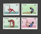 Indien 1991 Yoga Yogasana Gesundheit medizinisches Thema Briefmarkenset 4 V postfrisch