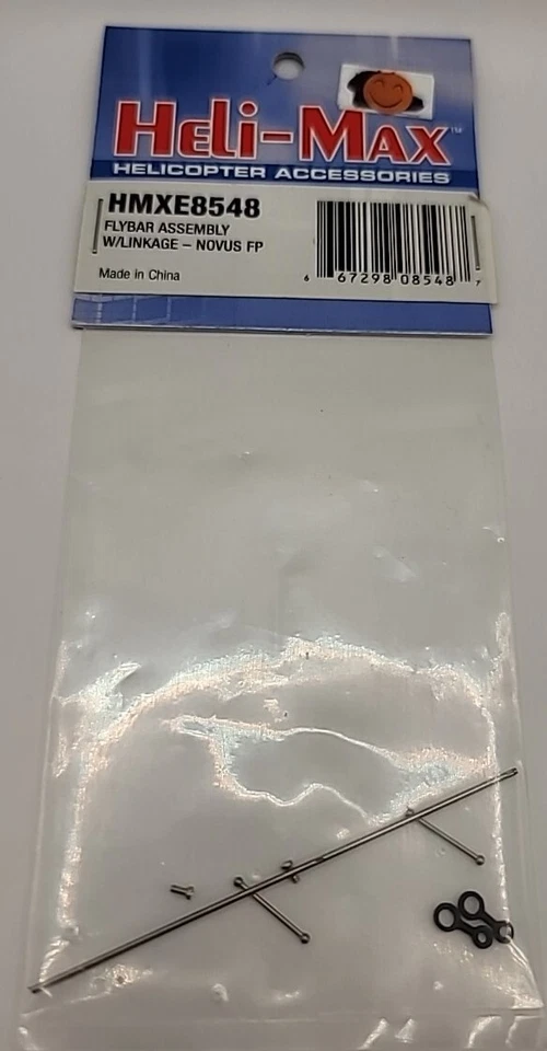 Heli Max Flybar Assembly with Linkage Novus FP Rc Helicopter Heli-Max HMXE8548 - Image 1 of 1