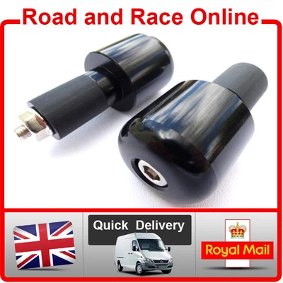 Suzuki Black Bar Ends Bar End Weights Suit Most Bandit Models With Hollow Bar Ex - Image 1 of 4