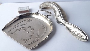 Jugendstil Tischkehrset Kehrset Kehrgarnitur um 1910 M542