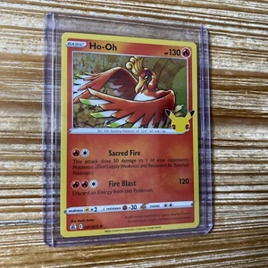 Ho-Oh 001/025 Pokemon Celebrations 25th Anniversary Holo Rare Card NM Mint - Picture 1 of 2
