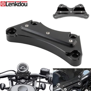 Abrazadera superior elevadora de manillar negra de 1" para Harley Touring Road King Glide 1997-2024 - Imagen 1 de 9