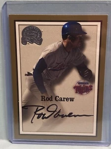 JA3708 2000 Fleer Greats of the Game Auto Rod Carew Minnesota Twins - Picture 1 of 4