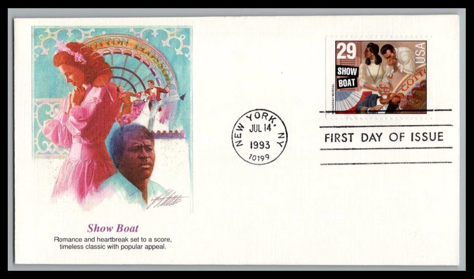 US FDC # 2767 29c American Music Fleetwood   1993, 9p2881 - Image 1 of 1