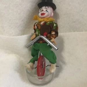 Vintage FECO Tight Rope Walker Circus Clown Toy Unicycle Balancing - Picture 1 of 5