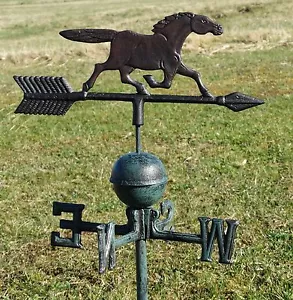 Wetterfahne Pferd Wetterhahn Windspiel Windfahne Gartenstecker Beetstecker 91009 - Bild 1 von 9