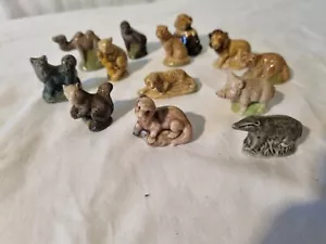 13 estatuillas de animales coleccionables de China en miniatura diferentes - Imagen 1 de 24