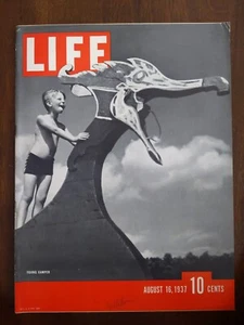 LIFE MAGAZINE AUGUST 16 1937 " EXCELLENT CONDITION " NO LABEL - Picture 1 of 2