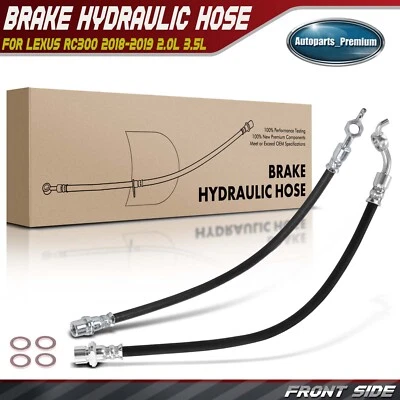 2x Manguera hidráulica de freno delantera izquierda y derecha para Lexus RC300 2018-2019 2,0 L 3,5 L Foto 1 de 4