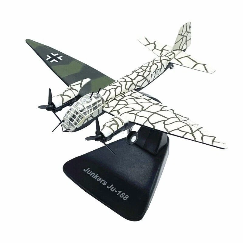 1:144 WWII German Junkers Ju 188 Bomber Aircraft Model Alloy Military Collection - Image 1 of 4