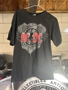 🚨AC/DC “Black Ice” Tour Camiseta Negra Yunque Casi De Colección 2008-09 Para Hombres Talla~ M - Imagen 1 de 3