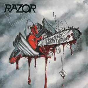 Razor VIOLENT RESTITUTION sacrifice slayer death metal thrash sodom DRI punk LP - Picture 1 of 2